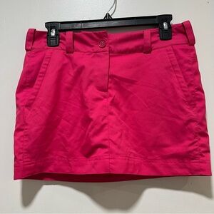 Nike Womens 4 Hot Pink Pure Tennis Skirt Solid Mini Barbiecore